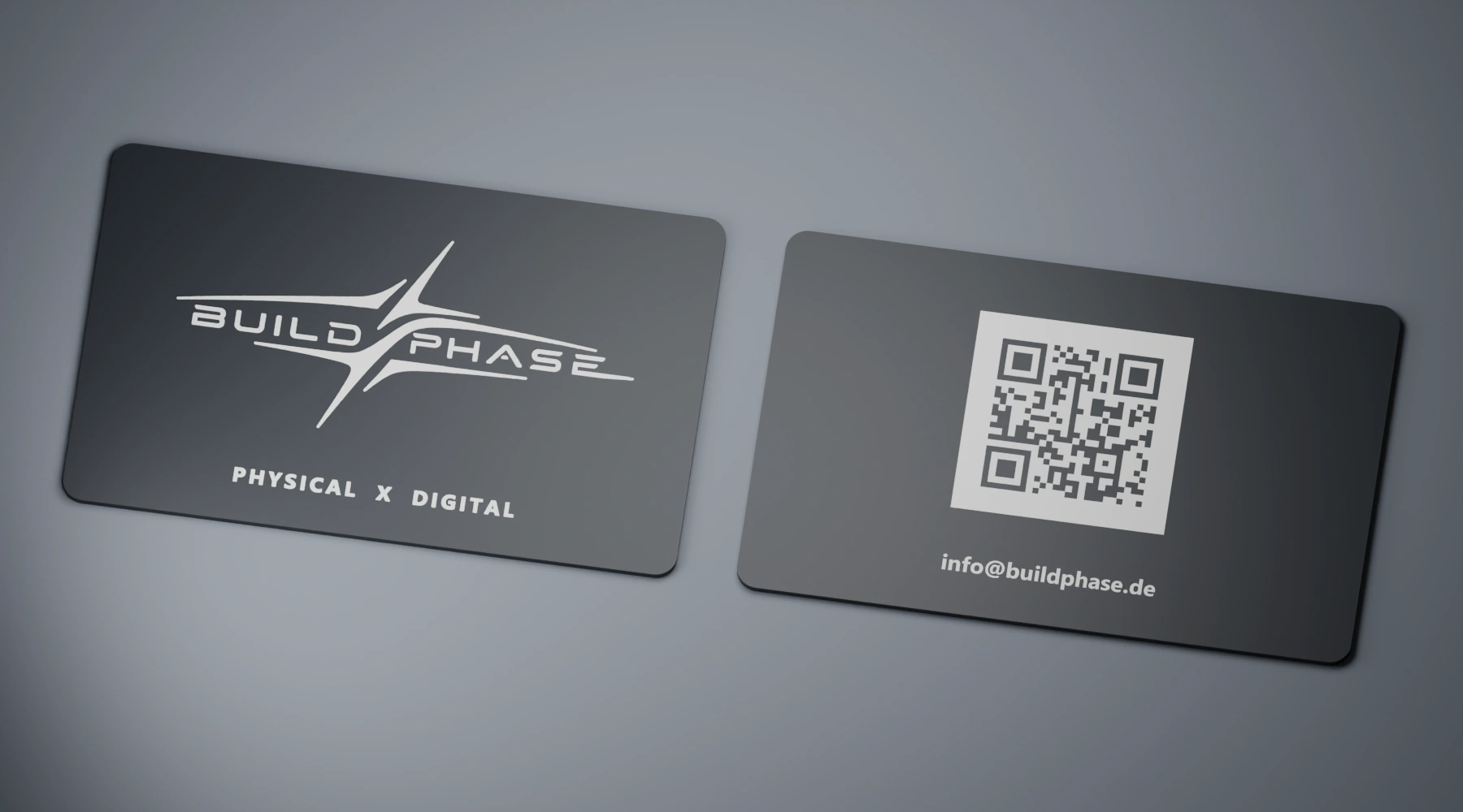 Rendering des neuen CONNECT-Modells mit Logo-Vorderseite und QR-Code auf der Rückseite